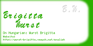 brigitta wurst business card